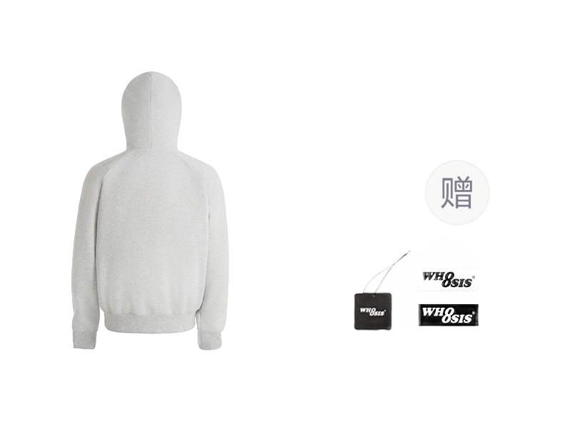 WHOOSIS letter embroidery logo hoodie casual loose China-Chic pullover multicolor plush autumn and winter sweater for men and women  vjsneaker.com