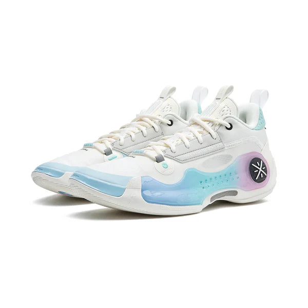 Li-Ning Way of Wade 10 (WOW10) Low 'Cotton Candy' - Basketball Shoes Unisex White Blue  vjsneaker.com