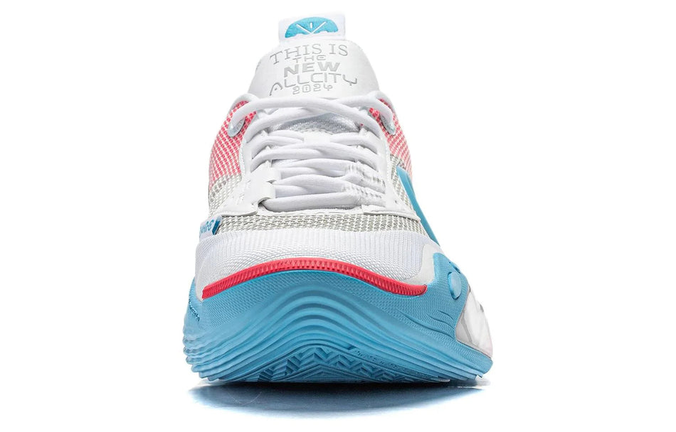 Li-Ning Wade All City 12 "White Blue Pink" ABAU015-1 - Basketball Shoes Men White Blue Pink  vjsneaker.com