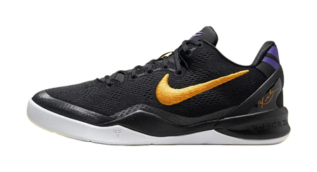 Nike Kobe 8 Abrasion Resistant Low top Childrens Basketball Shoes Black Unisex  vjsneaker.com