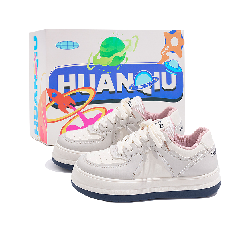 HUANQIU Coverage Thermal Abrasion Resistant Lightweight Height Increasing Low top Skateboard Shoes Women's 