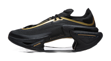 Li Ning Shadow 3.0 Cushioning Rebound Low top Running Shoes Unisex Black Gold  VJsneaker