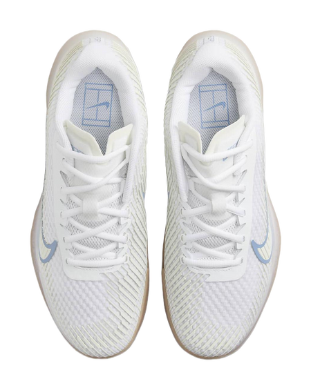 Nike Court Air Zoom Vapor 11 White Light Blue Womens  vjsneaker.com