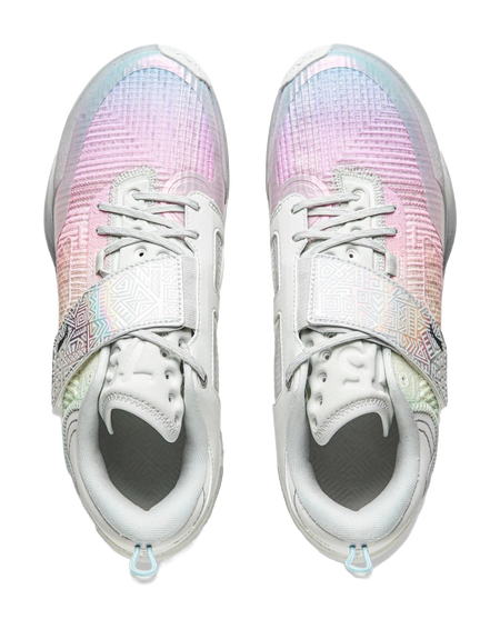 Li Ning Wade 808 4 Ultra Basketball Shoes Mens Low top Frost White/Soft Cherry Blossom Pink/Sky Blue  vjsneaker.com