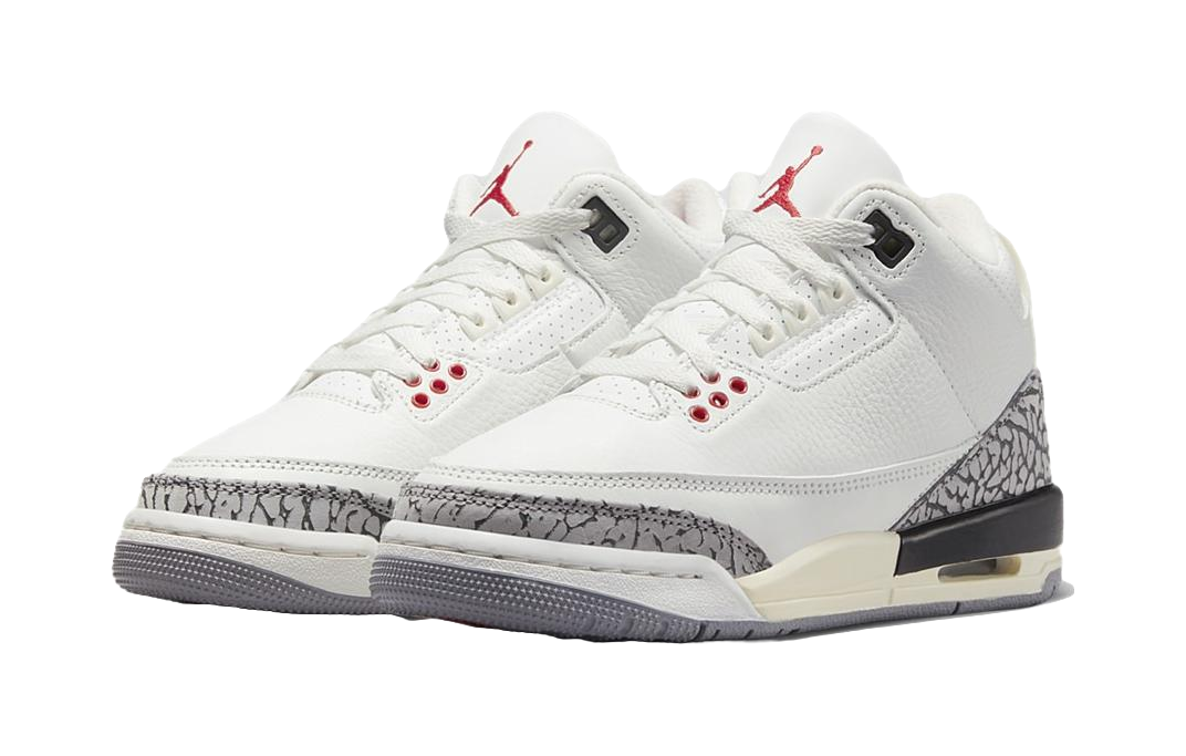 Jordan 3 Retro White Cement Reimagined GS  vjsneaker.com