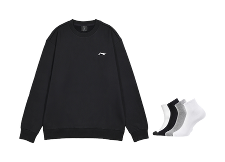 LiNing Sports Fashion Collection Sweatshirt Fall Mens Black  VJSNEAKER