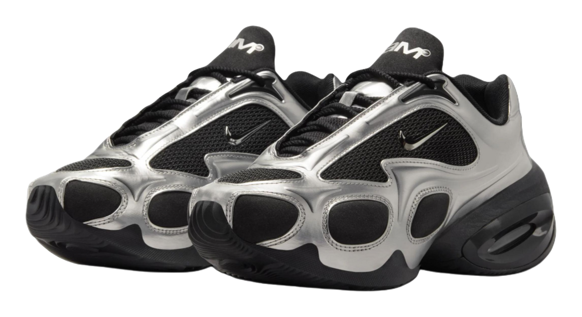 Nike Air Max Muse Black Metallic Silver Womens  vjsneaker.com