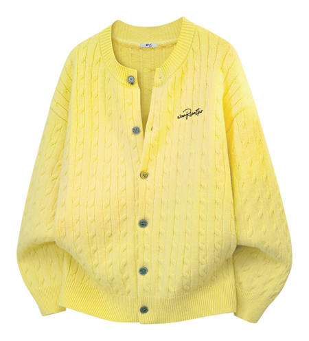 Warrior Power Simple Retro Cleanfit American Zipper Cardigan Basic Edition Warm, Soft, Comfortable Skin friendly Non stick Embroidered Sweater Knitted Sweater Unisex  vjsneaker.com