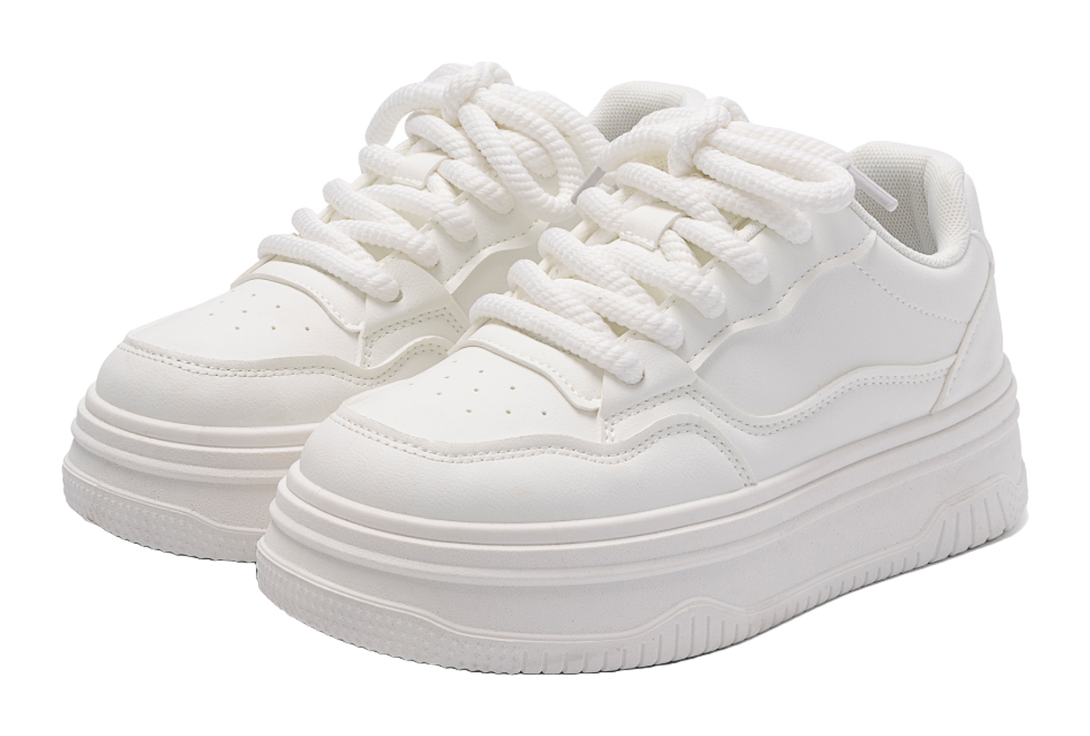 HUANQIU Coverage Lightweight Breathable Height Increasing Low top Skateboard Shoes Women's 