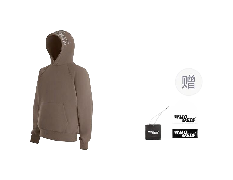 WHOOSIS letter embroidery logo hoodie casual loose China-Chic pullover multicolor plush autumn and winter sweater for men and women  vjsneaker.com