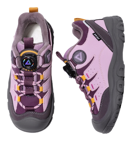 Pick autumn and winter children's shoes, boys' sports shoes with temperature locking comfort, girls' outdoor versatile with fleece, anti slip, anti kick, wear-resistant, waterproof, breathable, lightweight, shock-absorbing, warm, low cut children's r  VJSNEAKER