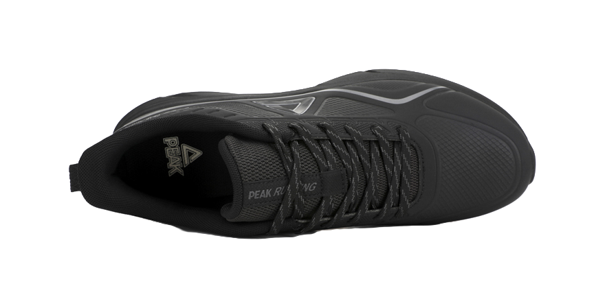 PEAK State Pole Shock Absorbers Rebound Low top Casual Running Shoes Men's All Black 