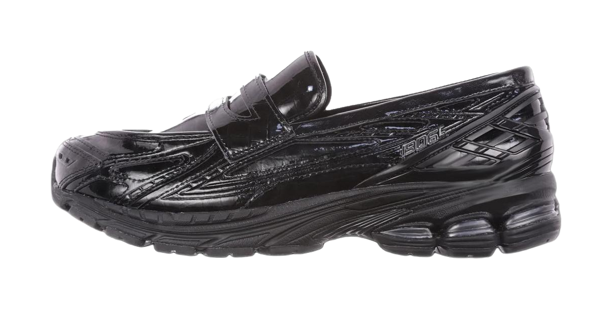 New Balance crocodile-effect slip-on sneakers  vjsneaker.com