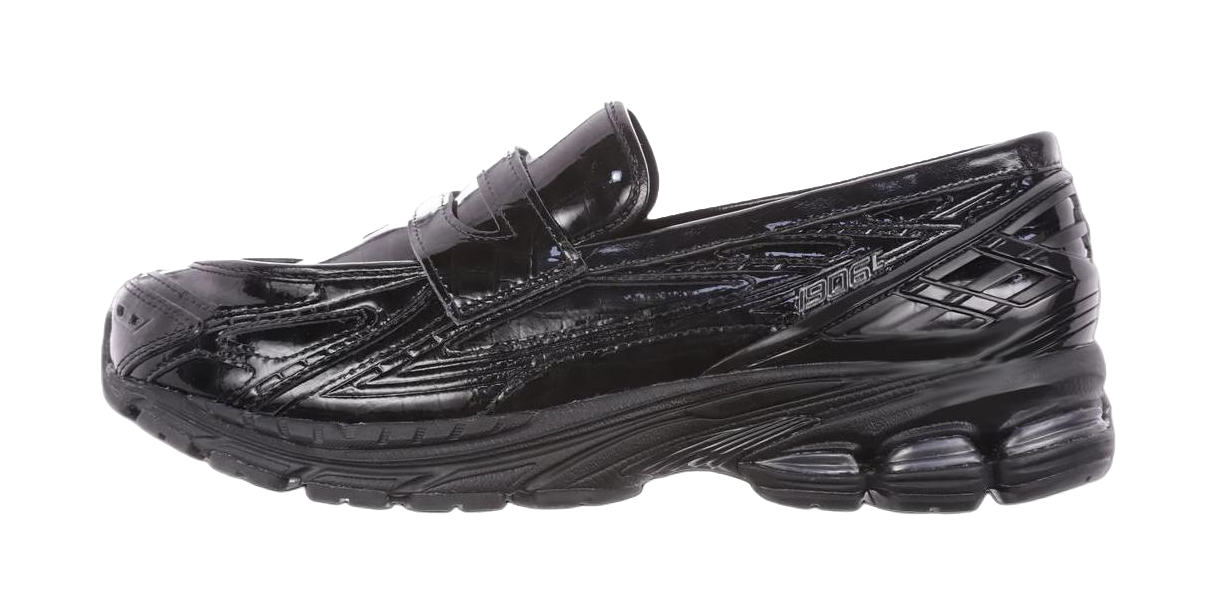 New Balance crocodile-effect slip-on sneakers  vjsneaker.com