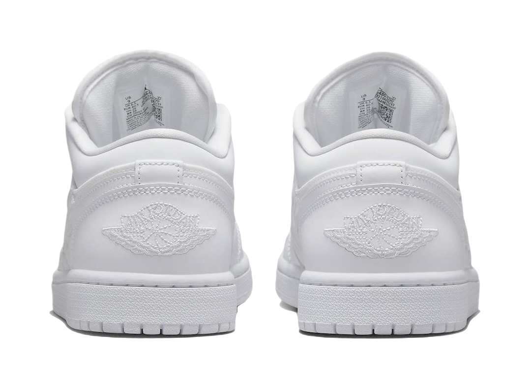 Air Jordan 1 Low Triple White Quilted Womens  vjsneaker.com