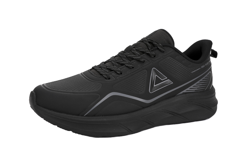 PEAK State Pole Shock Absorbers Rebound Low top Casual Running Shoes Men's All Black 