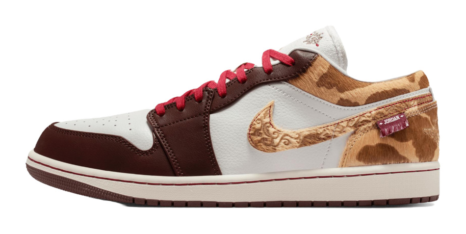 Jordan Air Jordan 1 Low top Vintage Basketball Shoes Mens Tan  vjsneaker.com