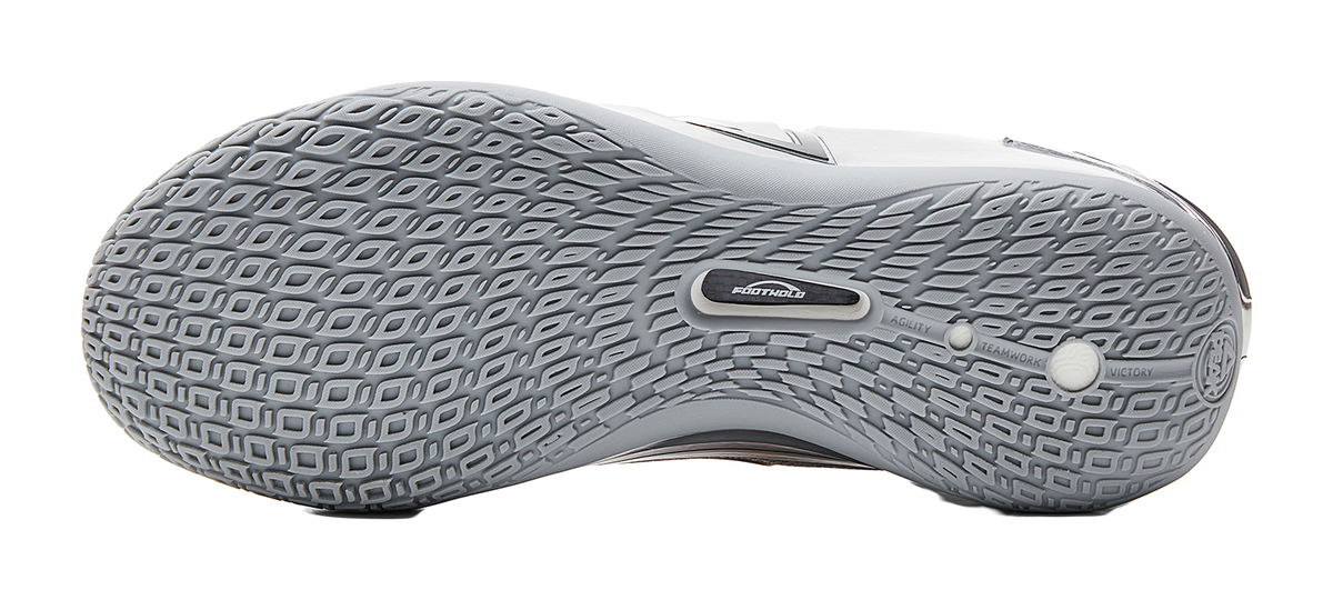 Peak style extreme general silver wing color scheme big triangle design carbon plate extreme+P-SOON technology midsole lightweight rebound GCU anti-skid outsole shock absorption, anti slip, wear-resistant and impact resistant basketball shoes men's g  vjsneaker.com