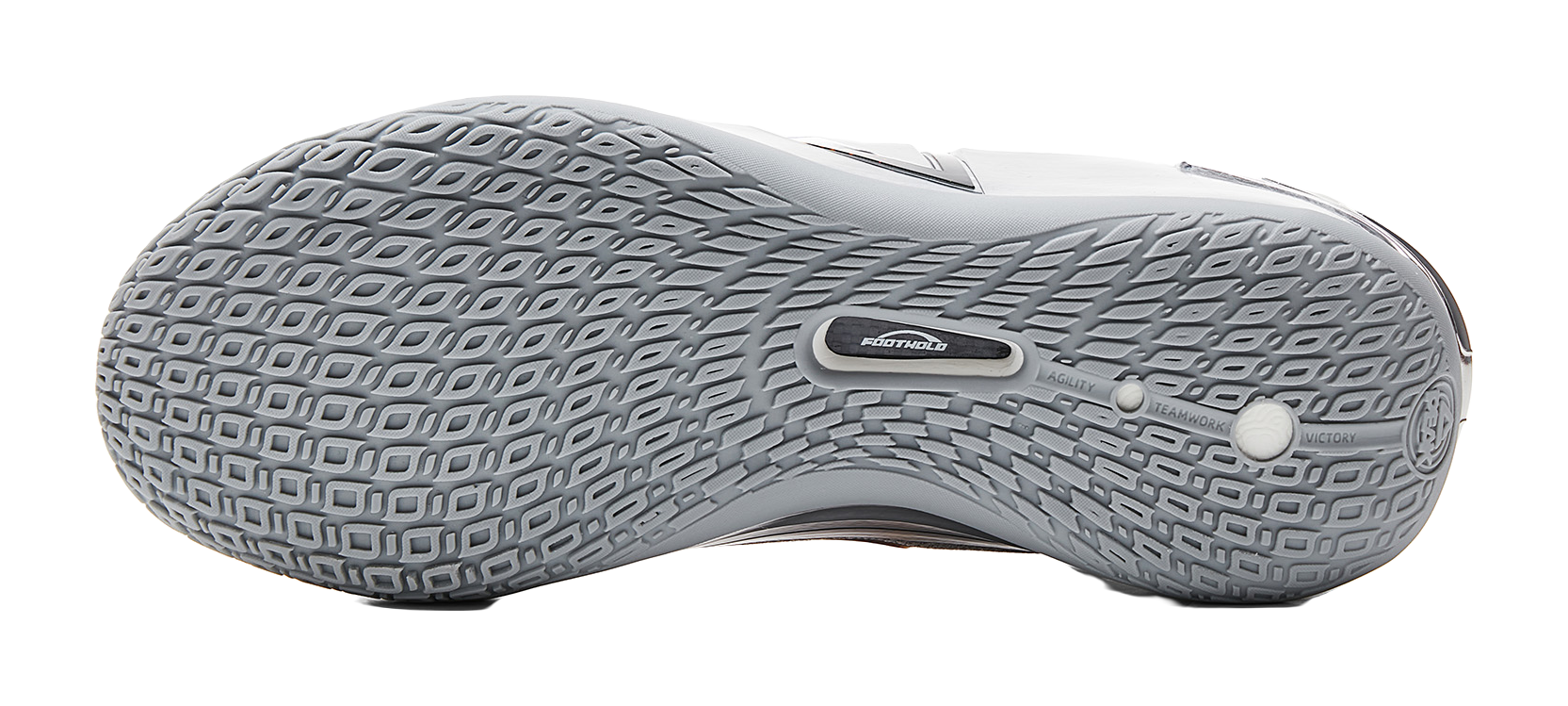 Peak style extreme general silver wing color scheme big triangle design carbon plate extreme+P-SOON technology midsole lightweight rebound GCU anti-skid outsole shock absorption, anti slip, wear-resistant and impact resistant basketball shoes men's g  vjsneaker.com