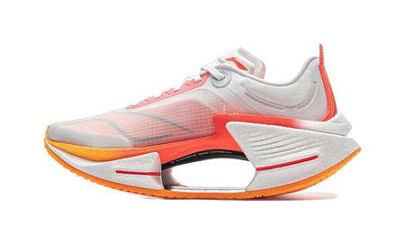 Li Ning Shadow 3 Essential TPU Low top Casual Racing Running Shoes Mens White Red  VJsneaker