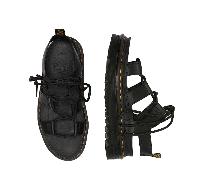 Dr.Martens Wmns Nartilla Gladiator Sandal Black Womens  vjsneaker.com