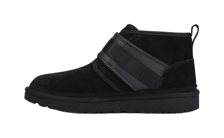 UGG Neumel Snapback Buckle Fleece Lined Snow Boots Black  vjsneaker.com
