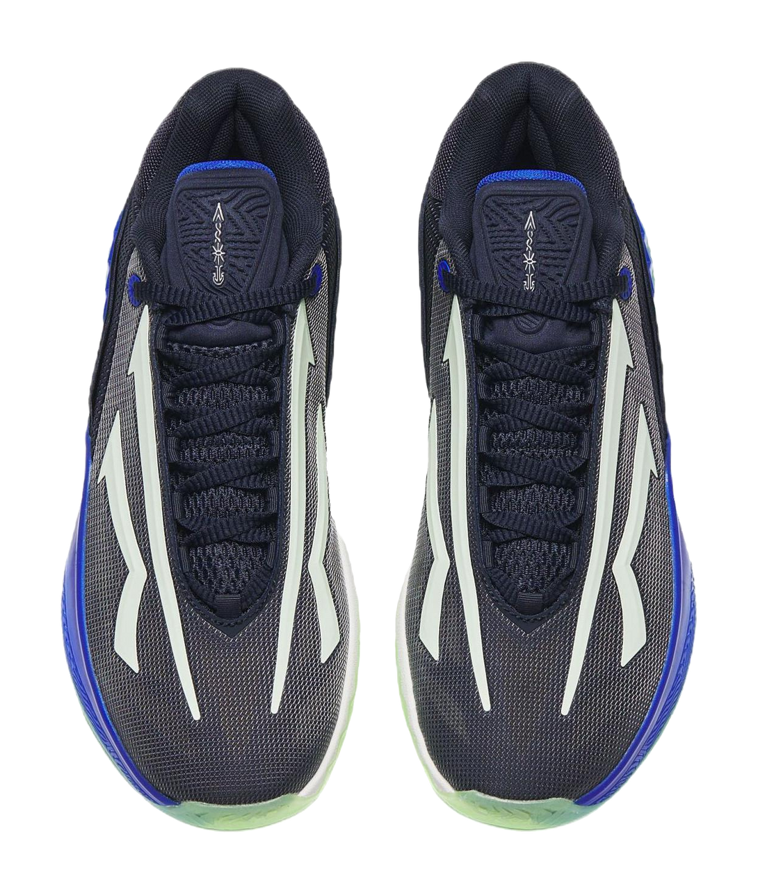 Anta KAI SPEED 2 Shock Absorbers Slip Resistant Abrasion Resistant Low top Basketball Shoes Mens Black Blue  VJSNEAKER