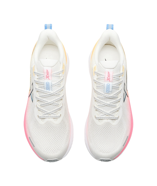 XTEP Stride ET Rebound Wear-Resistant Slip-Resistant Low-Top Training Running Shoes Men's White Pink 