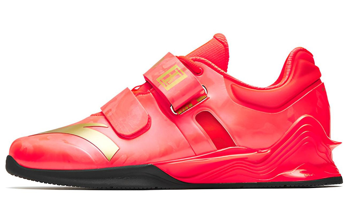 ANTA Tan Ding - Weightlifting Shoes Men's Red Gold Black