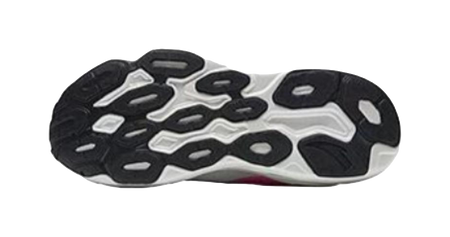 Men's low-top running shoe outsole with tread pattern and dark rubber edges
