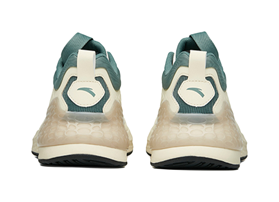 Anta C37+ Cushioned Anti Slip Wear Resistant Breathable Lightweight Low Top Casual Running Shoes Men's White Green 