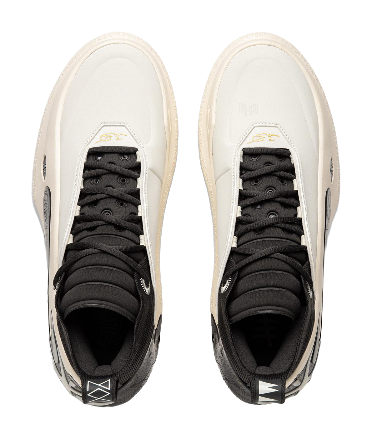 Li Ning WOW11 Basketball Shoes Mens Mid top White Black  VJSNEAKER