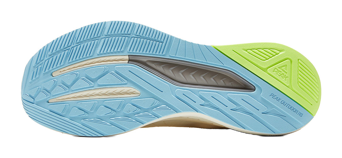 PEAK Cushioning Anti-Slip Wear-Resistant Support Balance Impact-Resistant Rebound Low-Top Running Shoes Men White Green 