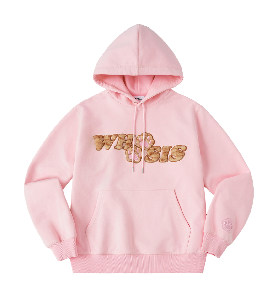 WHOOSIS Plush Cat Claw Patch Cute Fury Casual Plus Plush Loose Versatile Hoodie Hoodie Hoodie Hoodie Unisex  vjsneaker.com