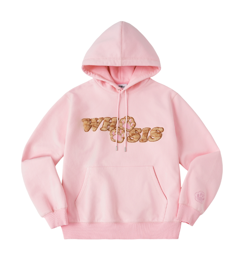 WHOOSIS Plush Cat Claw Patch Cute Fury Casual Plus Plush Loose Versatile Hoodie Hoodie Hoodie Hoodie Unisex  vjsneaker.com