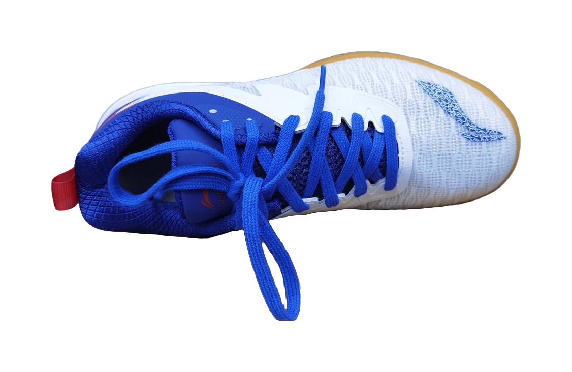 Li-Ning Qilin 2.0 PE "Kirin" APPU007-1 - Table Tennis Shoe Unisex Standard White/Shadow Purple Blue