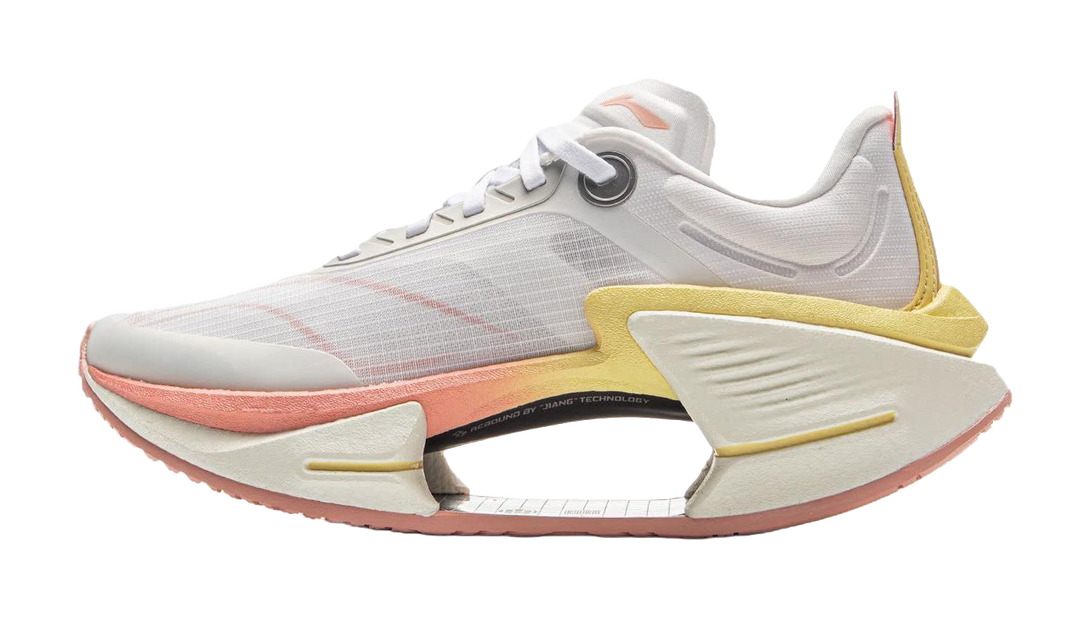 LiNing Shadow 3 ESSENTIAL Cushioning Support Rebound Low Top Casual Running Shoes Women's Standard White Gold Mist 