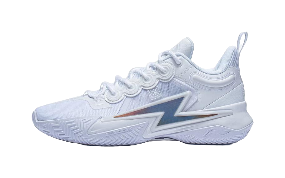 Li Ning Son Of Flash Comfortable And Trendy Abrasion Resistant Breathable Low top Basketball Shoes Mens White  vjsneaker.com