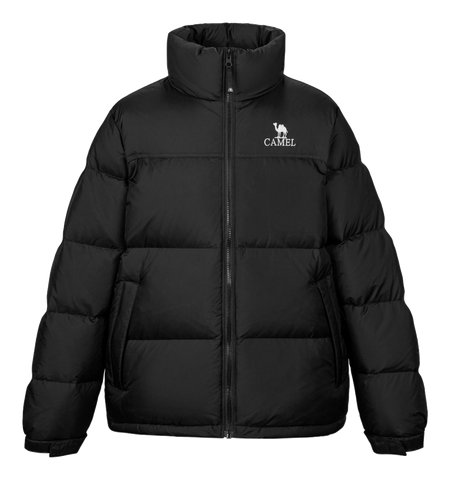 CAMEL Outdoor Color Block Soft Windproof Cold Resistant Down Jacket Unisex  vjsneaker.com
