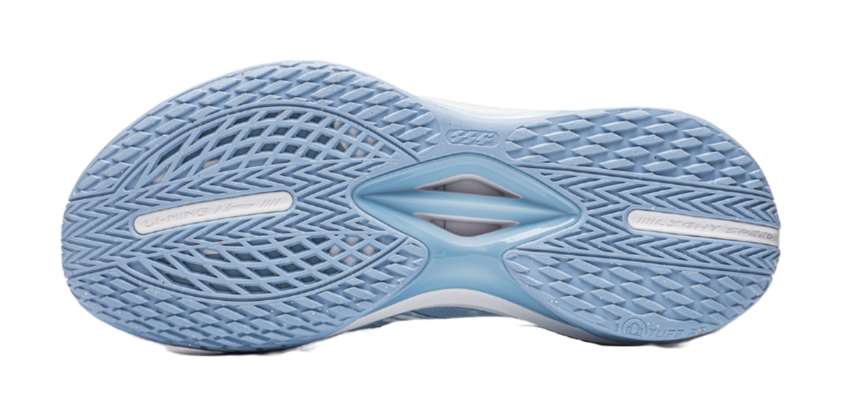 Li Ning basketball shoes outsole, textured tread with zigzag pattern