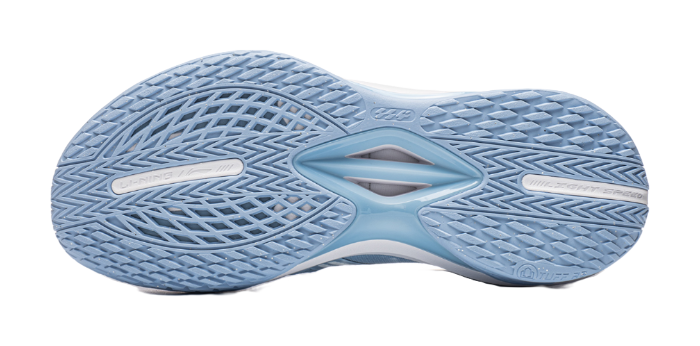 Li Ning basketball shoes outsole, textured tread with zigzag pattern