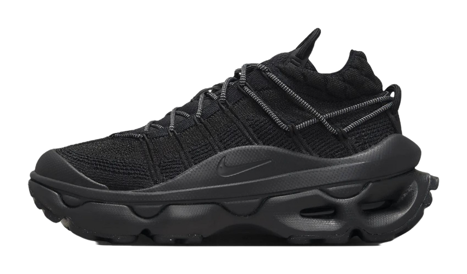 Nike Air Max Flyknit Venture Black Metallic Silver Womens  vjsneaker.com