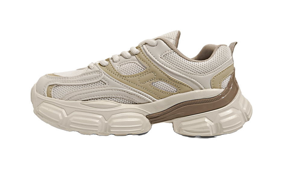 HUANQIU Cushioning, Slip Resistant, Abrasion Resistant, Breathable, Balance Low top Chunky Sneakers Women's 