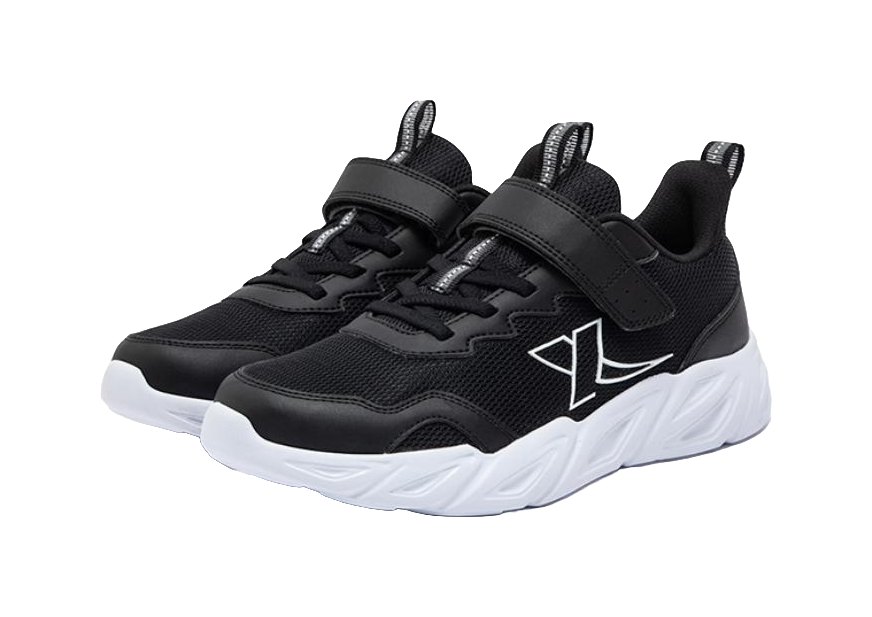 XTEP Slip Resistant Shock Absorbers Low top Kids' Running Shoes Black Unisex 