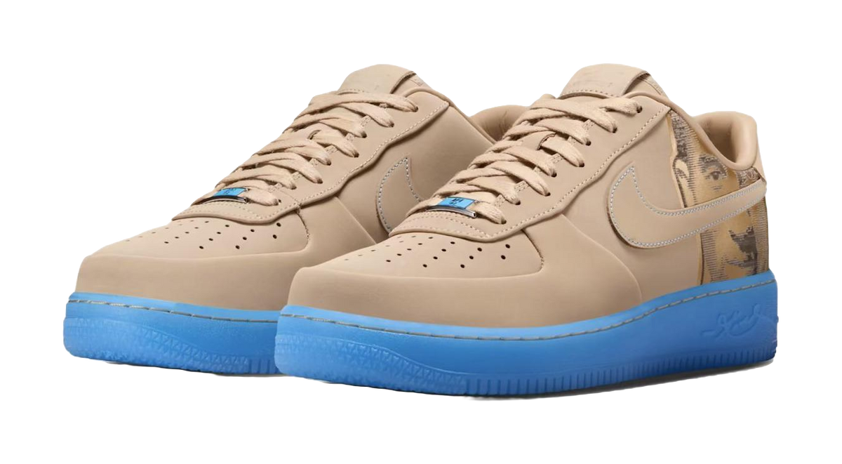 Nike Air Force 1 Low top Skateboard Shoes Unisex Brown Blue  vjsneaker.com