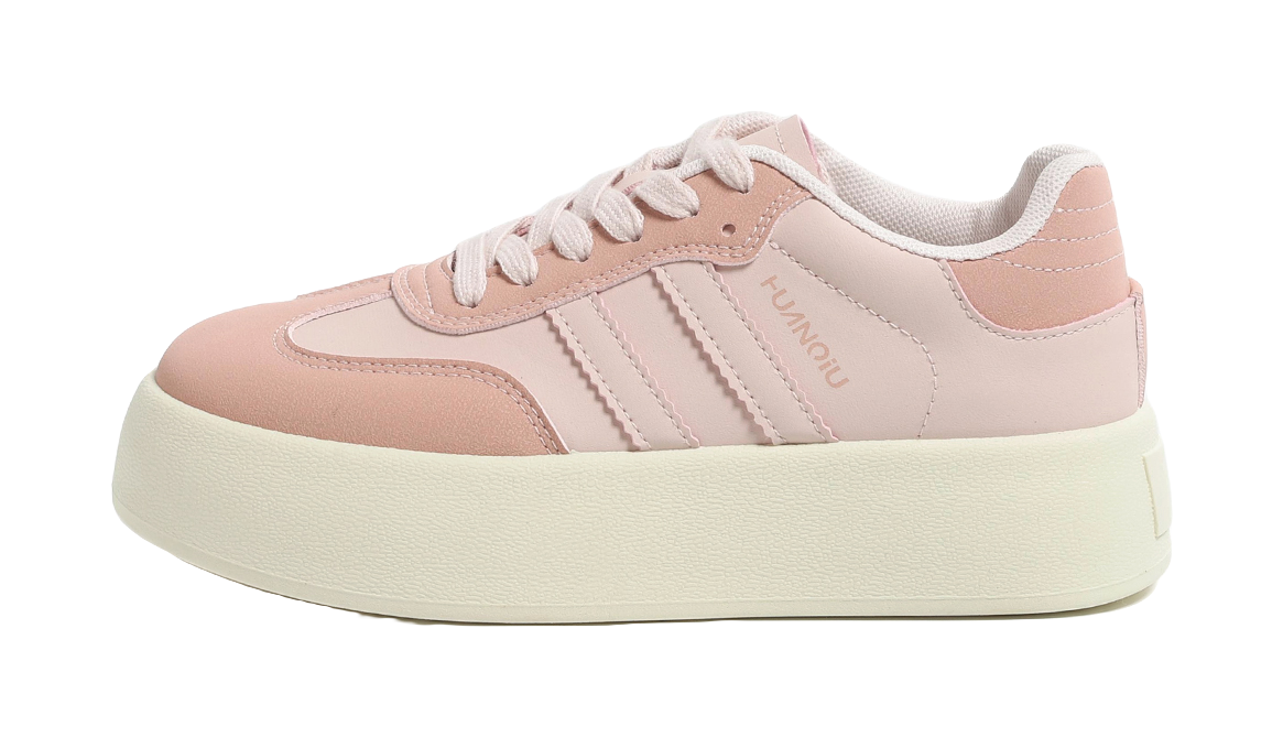 HUANQIU Slip Resistant, Abrasion Resistant, Lightweight, Breathable, Height Increasing Low top Skateboard Shoes Womens  VJSNEAKER