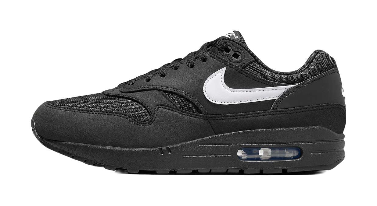 Nike Air Max 1 Black White Swoosh  vjsneaker.com