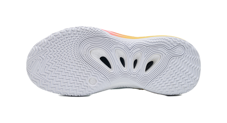 Rigorer Reeves second-generation AR2 ice cream is comfortable, versatile, trendy, anti slip, shock-absorbing, wear-resistant, low top basketball shoe powder, white and yellow children's style  VJSNEAKER