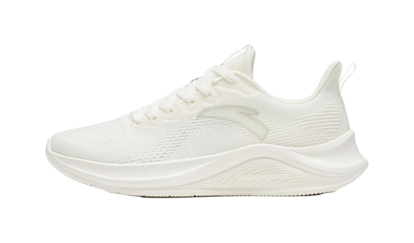 Anta Flyknit Shock Absorbers Slip Resistant Abrasion Resistant Low top Running Shoes Men's White 