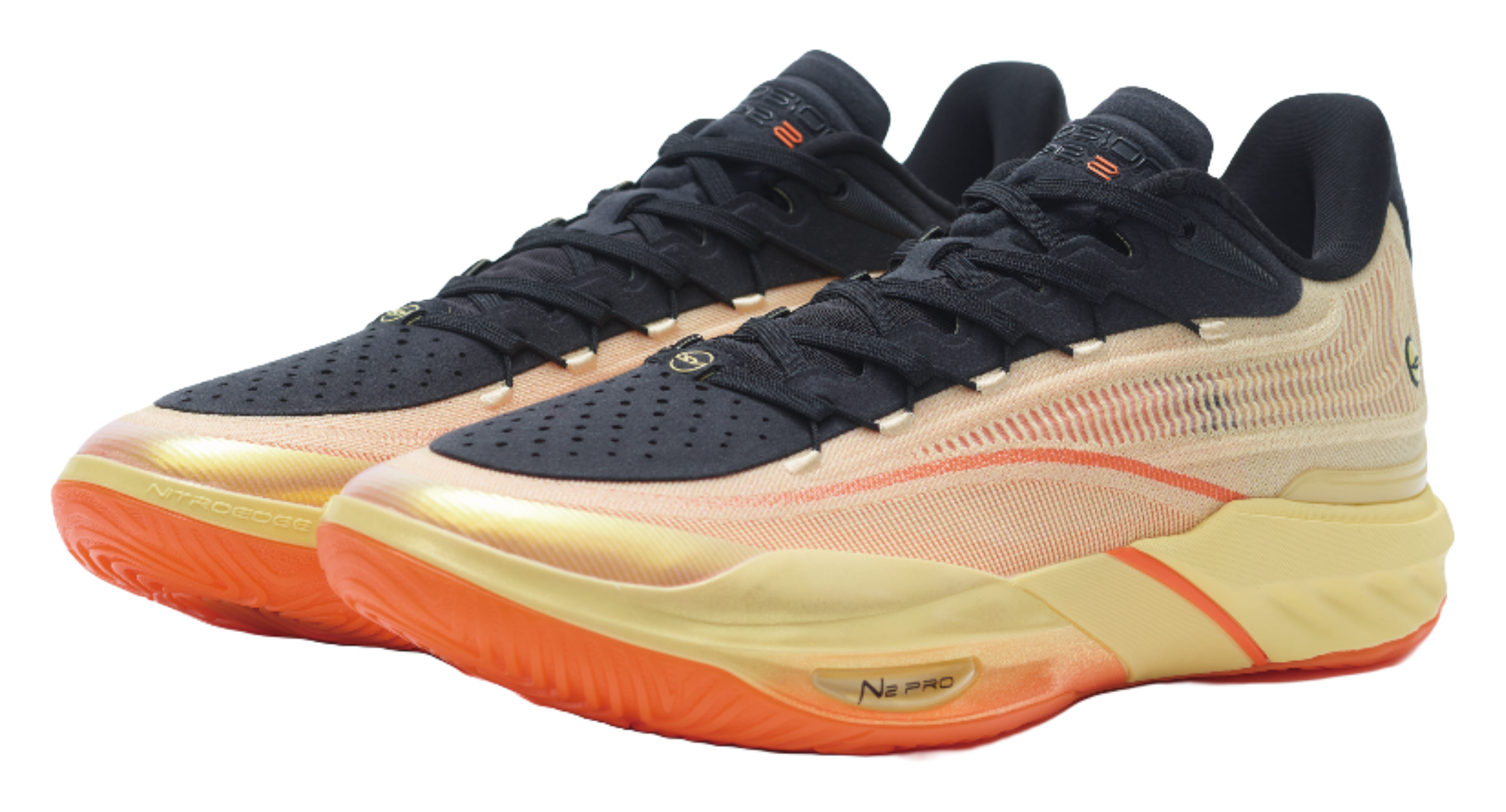 ANTA SNEAKERVERSE Eclosion Type 2 "Dawn" 112621104V-2 - Basketball Shoe Unisex Yellow Orange Red